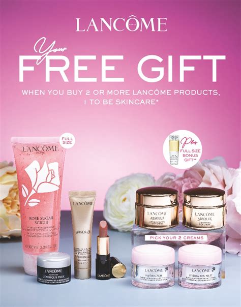 lancome free gift with purchase uk boots